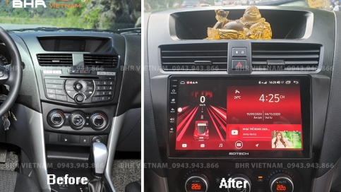 Màn hình DVD Android xe Mazda BT50 2013 - nay | Gotech GT8 